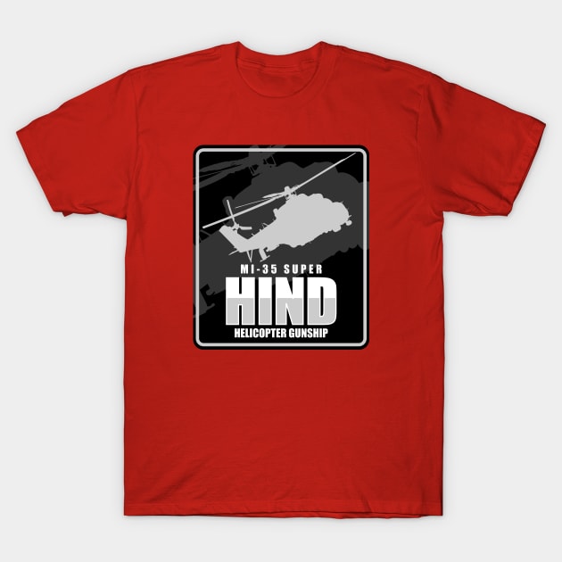 Mi-35 Super Hind T-Shirt by Tailgunnerstudios